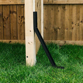 Slanted Fence Post Straightener Bracket & Ground Support Anchor