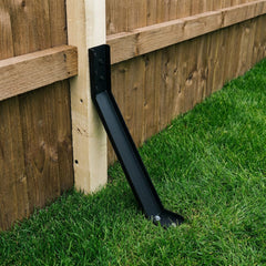 Slanted Fence Post Straightener Bracket & Ground Support Anchor