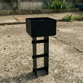 Slot-In Concrete-In Anti-Pullout Post Base Bracket for 4" / 100mm Wood
