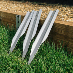 Basic Railway Sleeper Stake Bracket (Pack of 4)