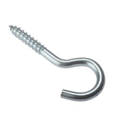 Zinc Plated Steel Screw Hanging Hooks DIY - Indoor Outdoors