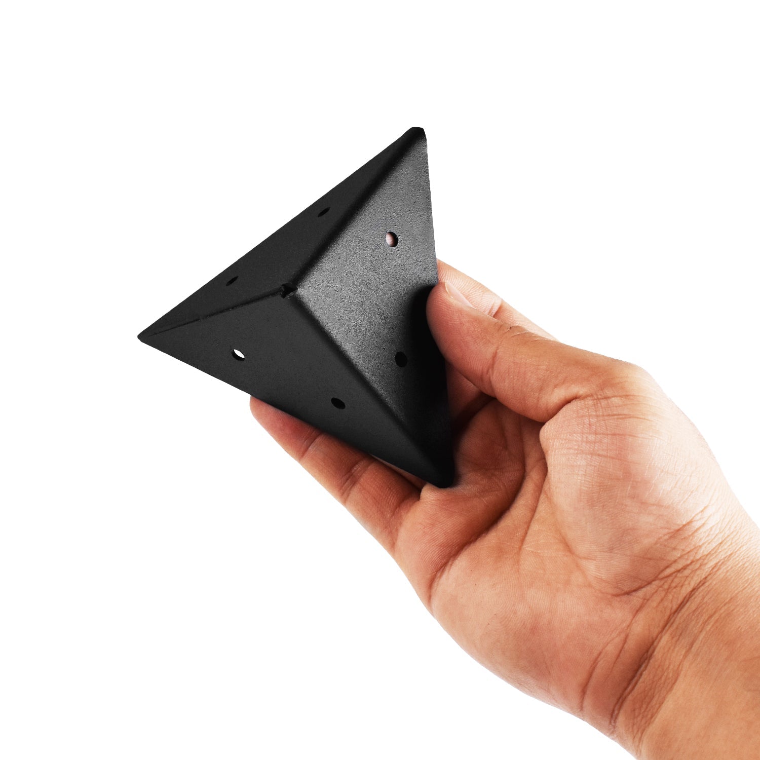 SleeperFit Steel Pyramid 10cm Corner Bracket - Reinforces Corners on Wooden Structures - Planters, Boxes, Raised Beds - Indoor Outdoors
