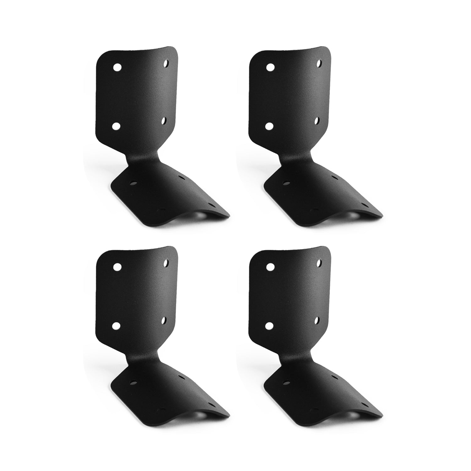 Round Fencing Post Fixing Bracket - Black - Indoor Outdoors (8989166727)