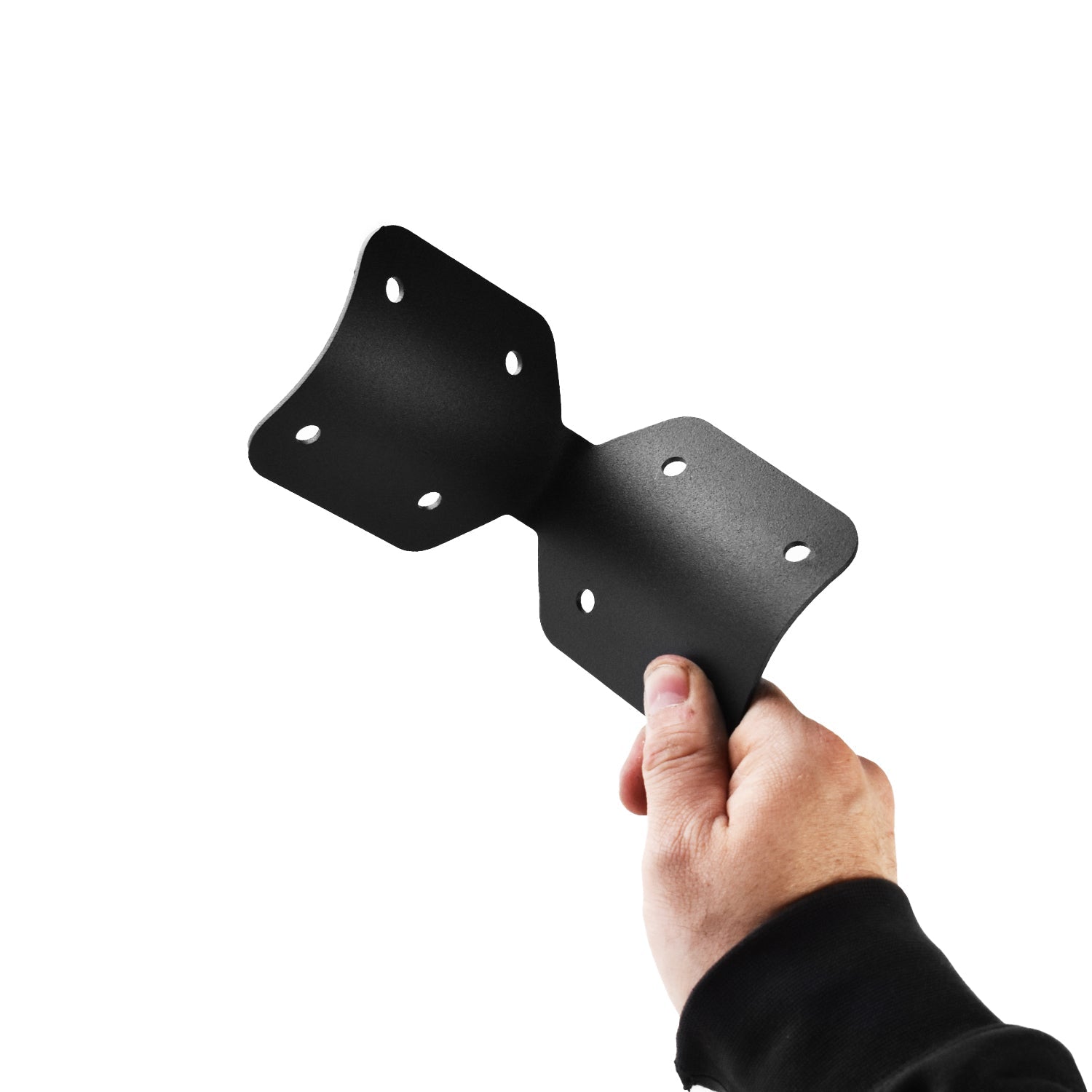 Round Fencing Post Fixing Bracket - Black - Indoor Outdoors (8989166727)