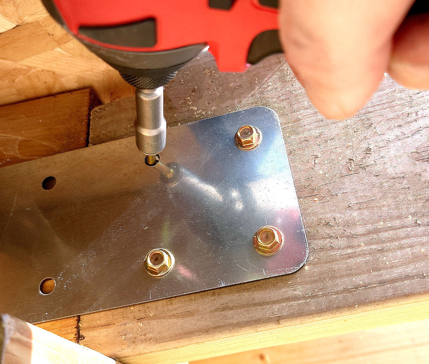 Hex Head EasyDrive Woodscrews for Rafter Bracket Installation - Indoor Outdoors