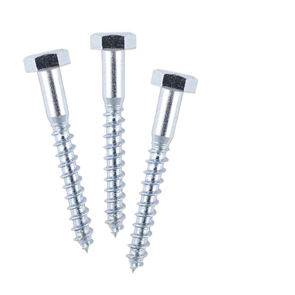 Heavy Duty Framola Pergola Coach Screws - Zinc Plated (Box of 100) - Indoor Outdoors