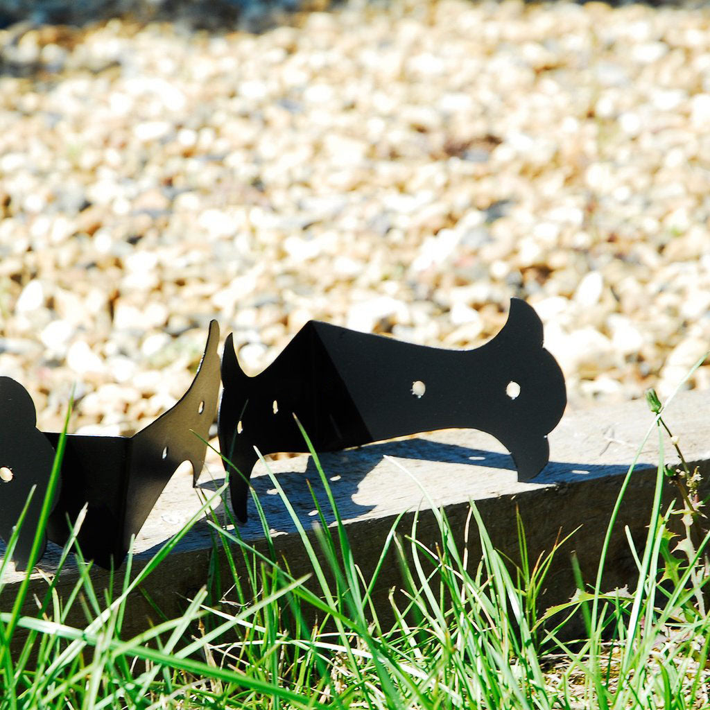 Fancy Corner Railway Sleeper Brackets - Indoor Outdoors