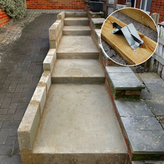 Concrete Road Form for Construction - Bracket, Wedge & Pins - Indoor Outdoors