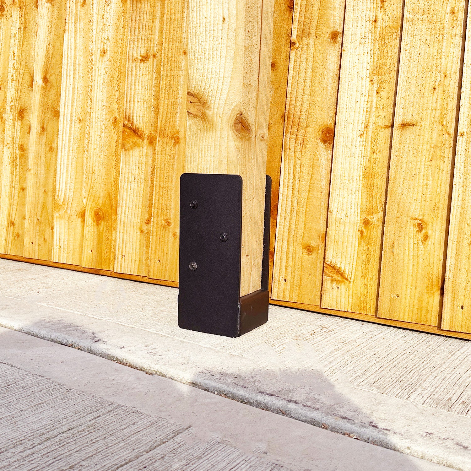 Heavy-Duty Welded Hidden Bolt-Down Post Anchor with 50mm Raiser for 6" / 150mm Wood