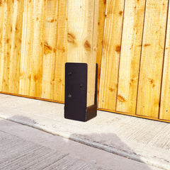 Heavy-Duty Welded Hidden Bolt-Down Post Anchor with 50mm Raiser for 6" / 150mm Wood