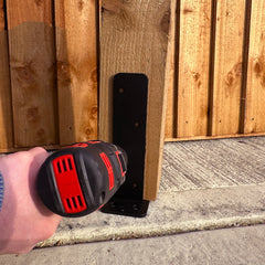 Heavy-Duty U-Shaped Post Support Bracket for 4" / 100mm Wood
