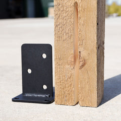 Heavy-Duty T-Pillar Blade Post Support Bracket for 4" / 100mm Wood