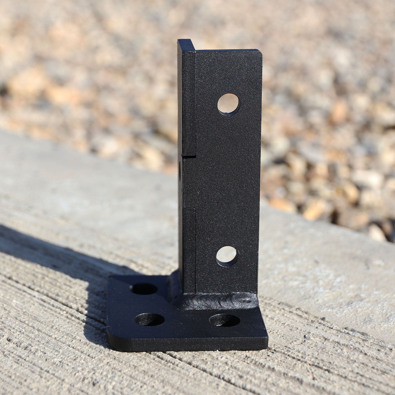 Heavy-Duty Welded Universal Post Base Bolt-Down Brackets