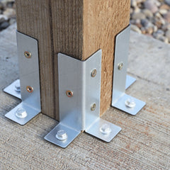 Universal Fence Post Post-to-Floor Fixing Bracket