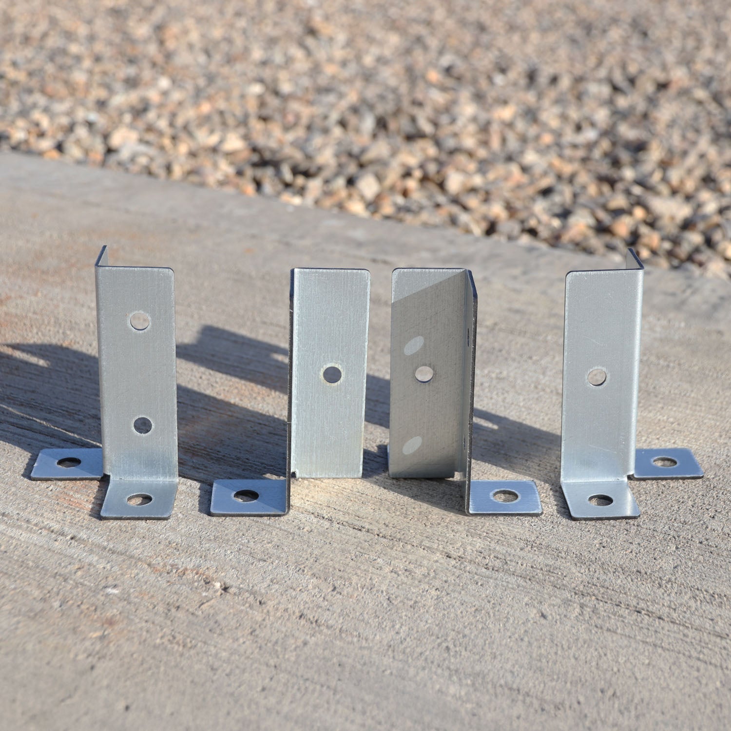 Universal Fence Post Post-to-Floor Fixing Bracket