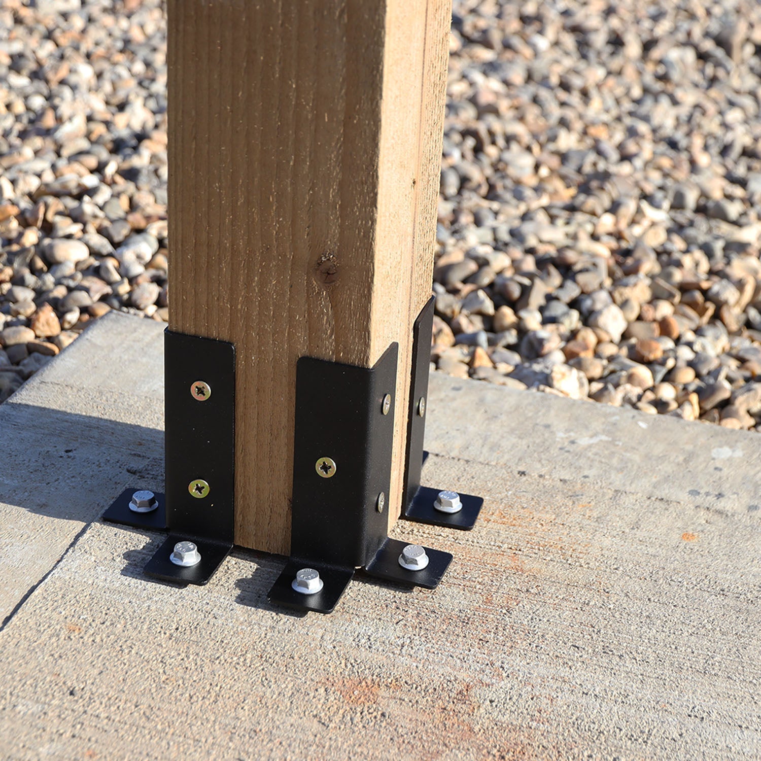 Universal Fence Post Post-to-Floor Fixing Bracket