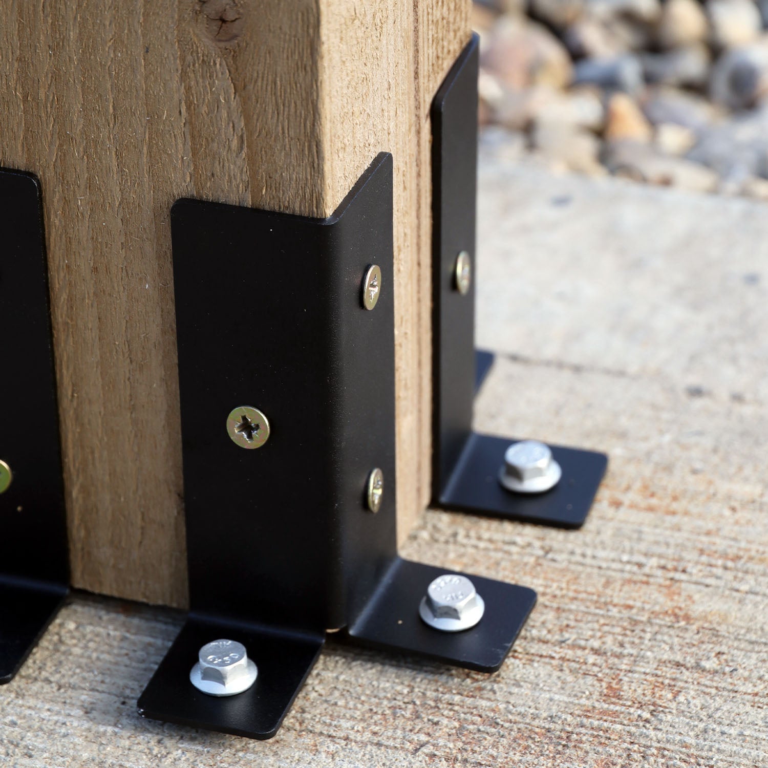Universal Fence Post Post-to-Floor Fixing Bracket