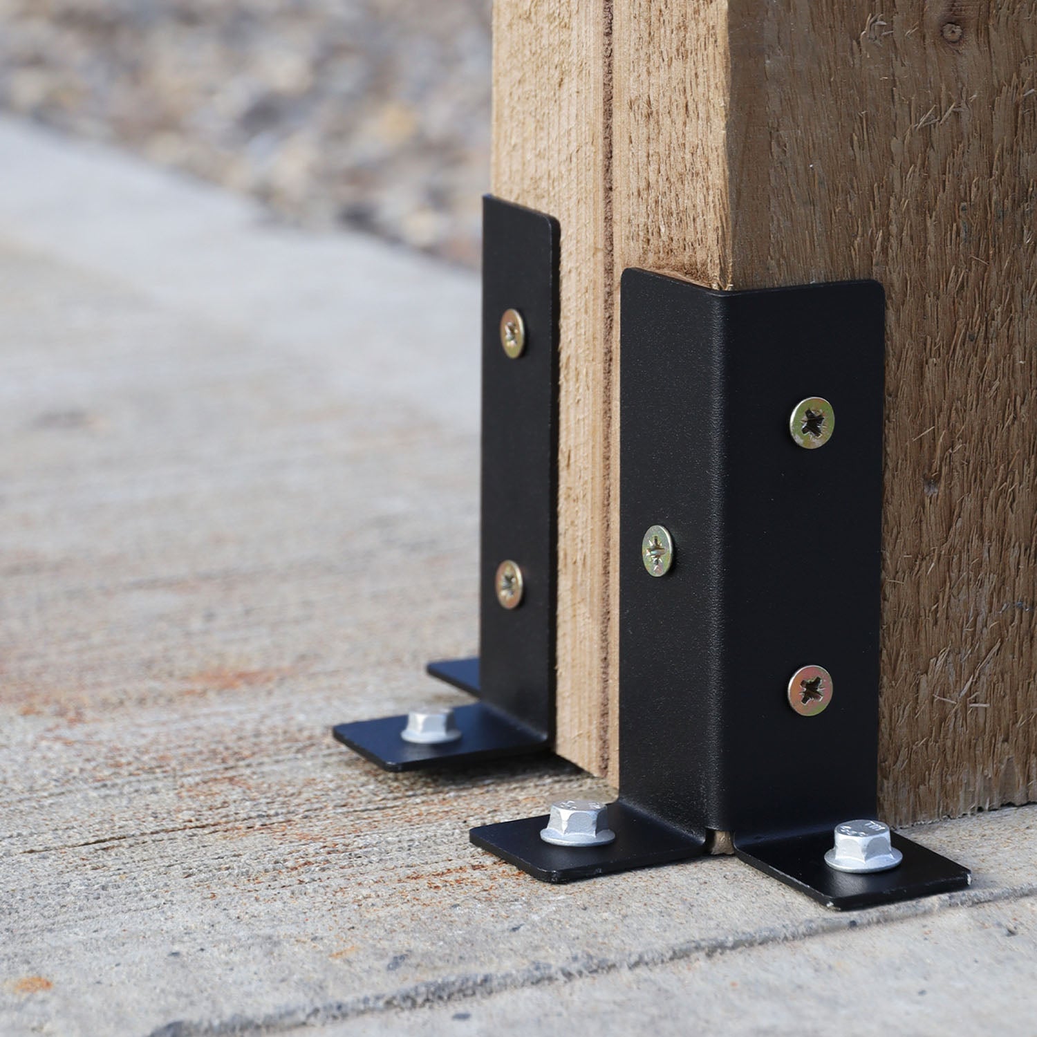 Universal Fence Post Post-to-Floor Fixing Bracket