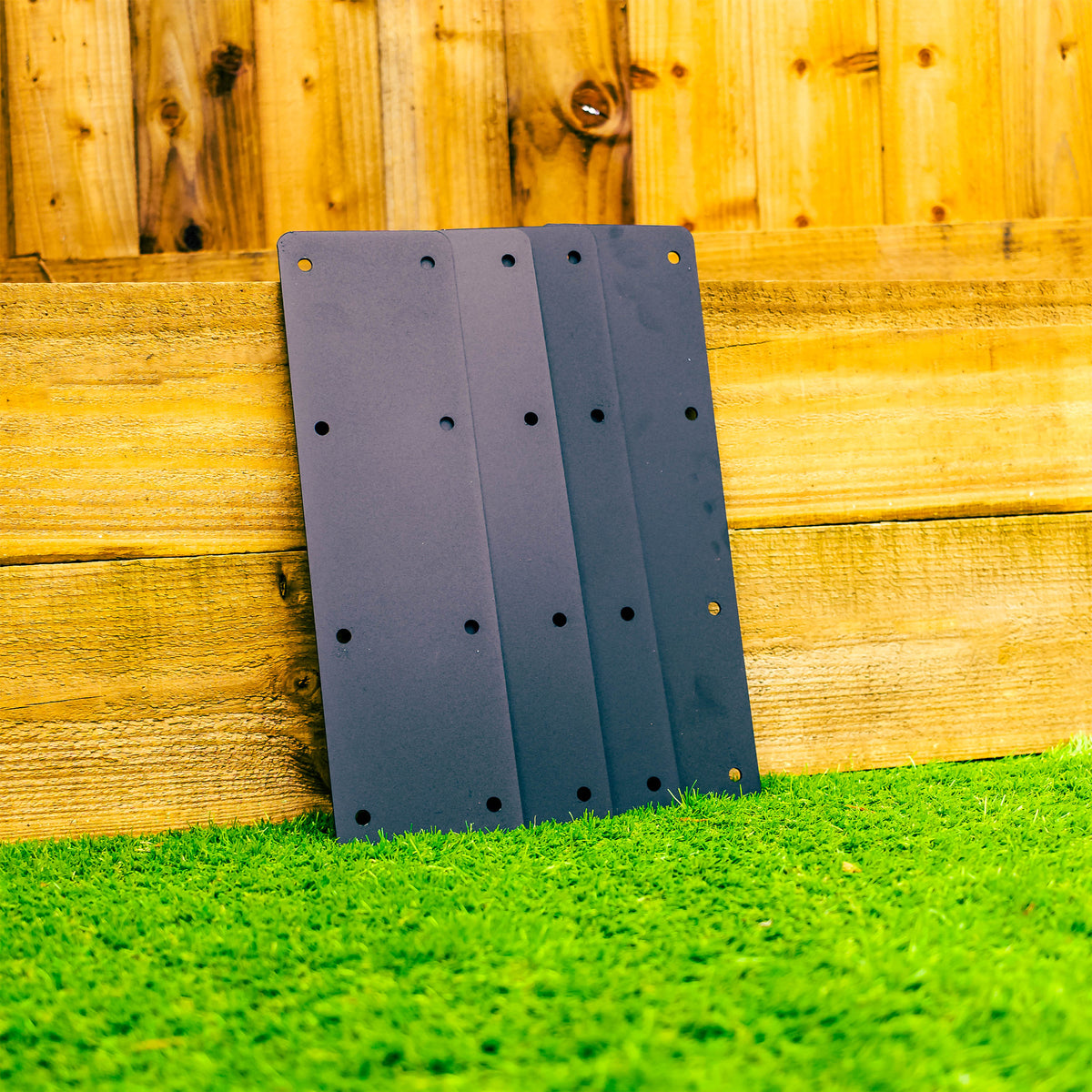 Jumbo 2-Tier Straight Flat Railway Sleeper Joining Bracket (Pack of 4)