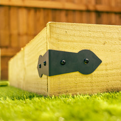 Arrow Head Decorative Corner Railway Sleeper Bracket (Pack of 4)
