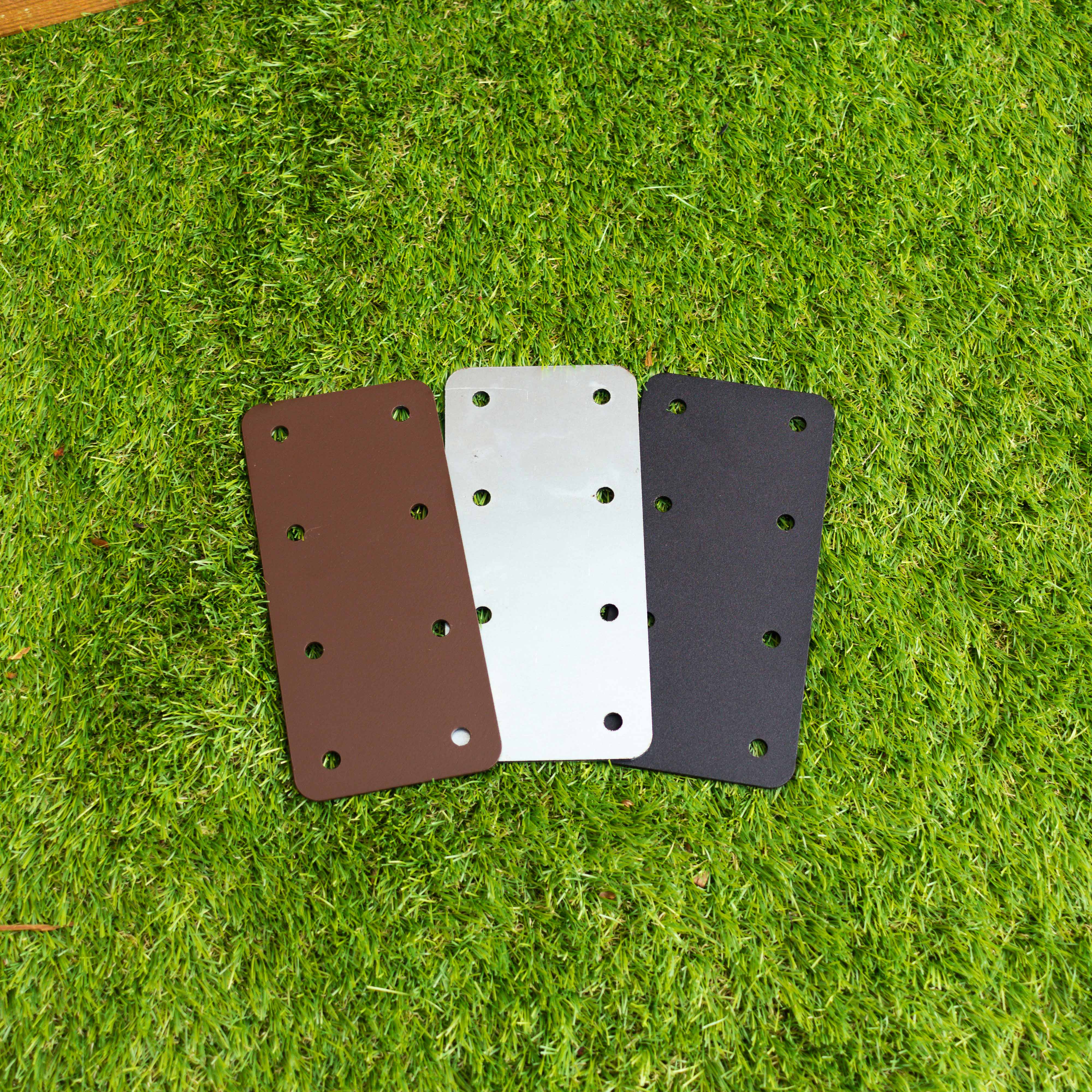 Extra Strong Standard Straight Flat Railway Sleeper Brackets (Pack of 4)