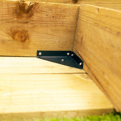 Triangular Steel 100mm Corner Reinforcement Brackets