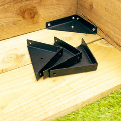Triangular Steel 100mm Corner Reinforcement Brackets