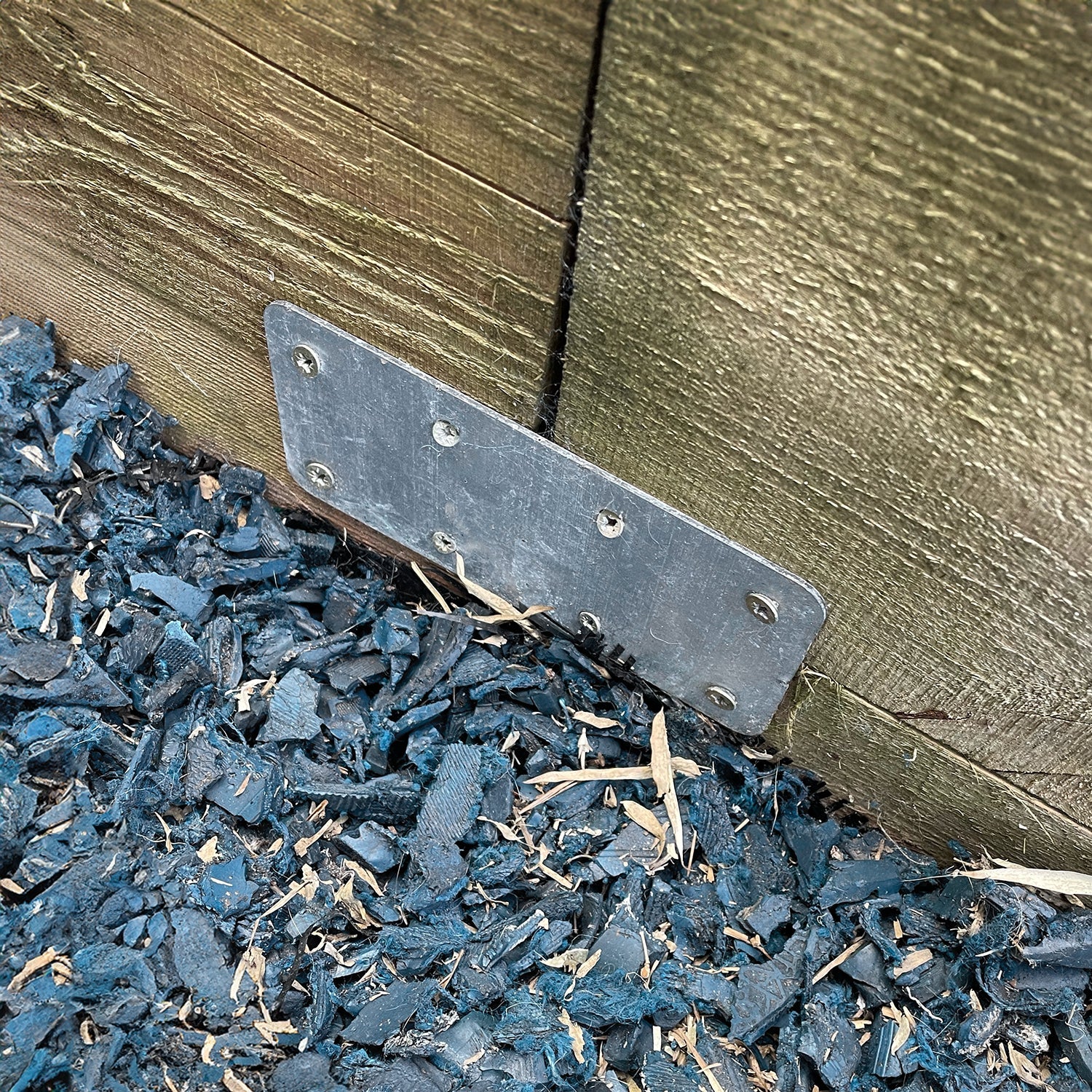 SleeperFit Standard-Size Single-Tier Internal Flat Plate Railway Sleeper Joining Bracket - Suitable for Planters, Raised Beds, Driveway & Path Edging - Indoor Outdoors