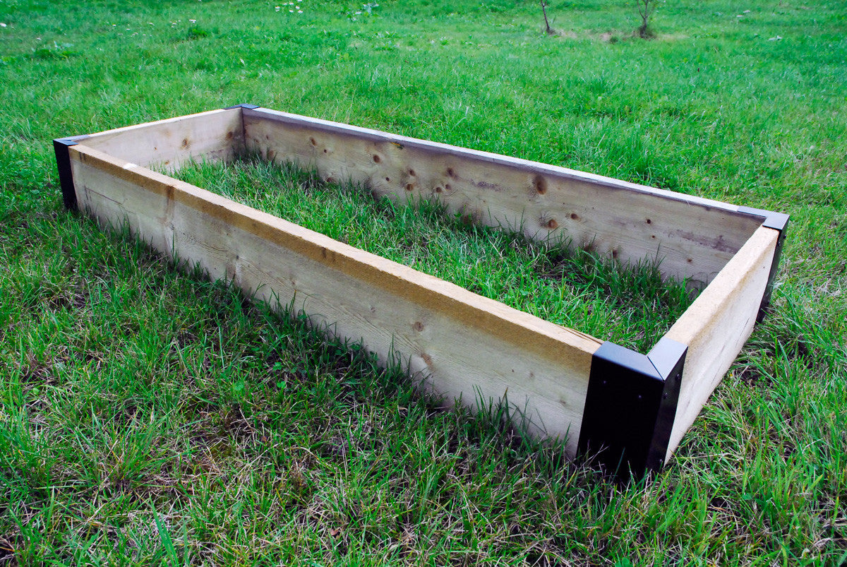 Large Corner Joining Railway Sleeper Brackets - Indoor Outdoors