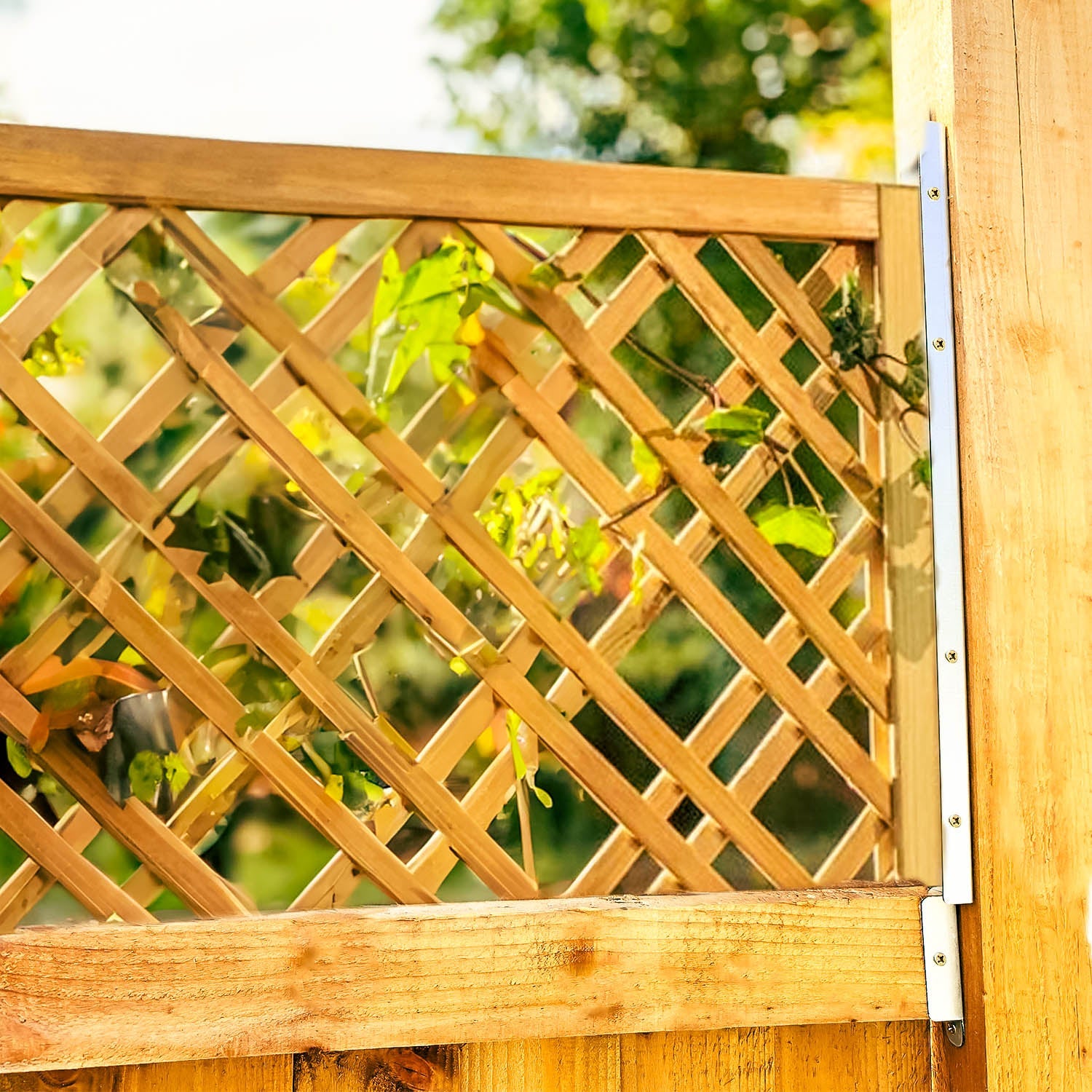 wooden fence trellis topper Trellis Extension Brackets Pair for Fence Toppers