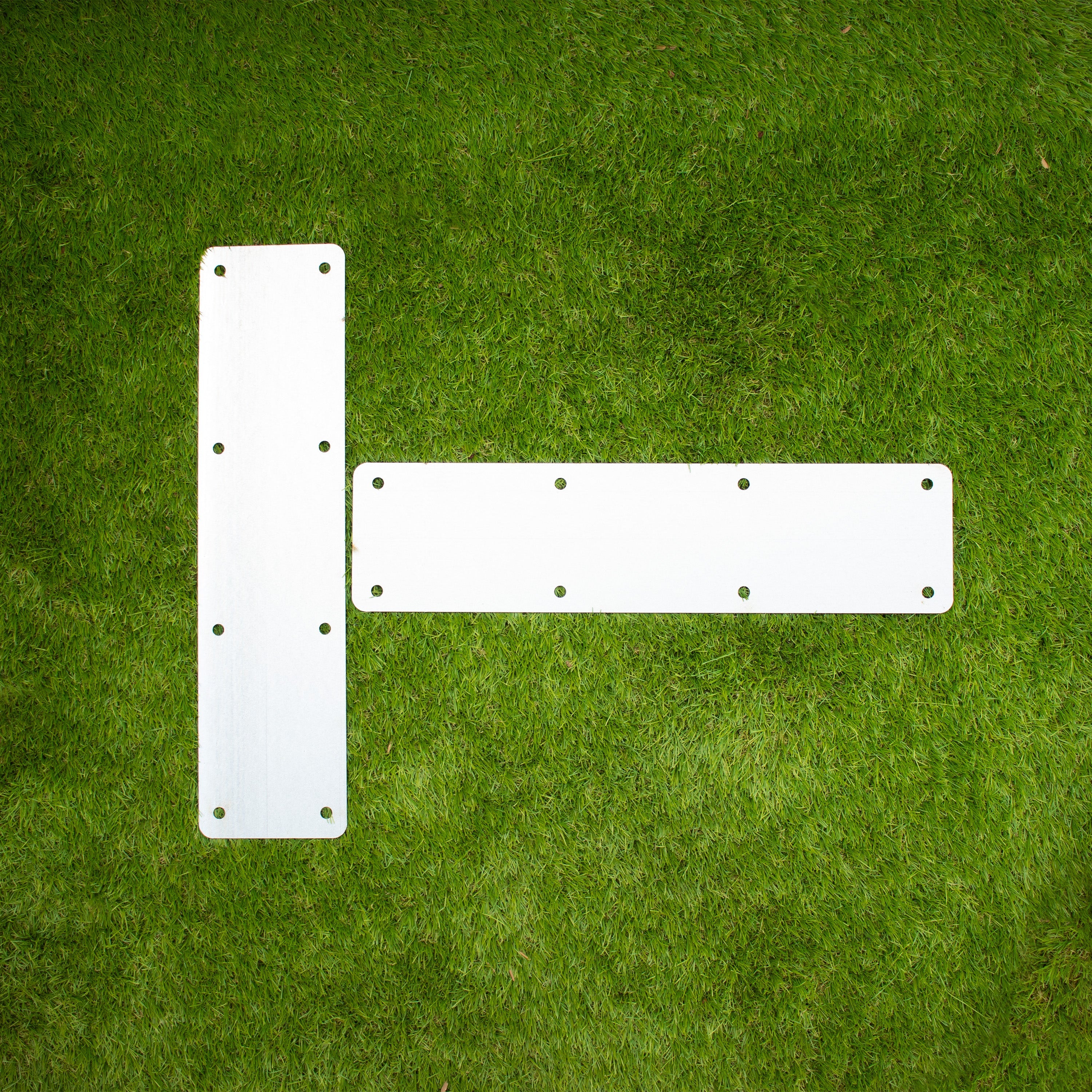 Straight Flat Railway Sleeper Brackets - 100mm x 400mm (Pack of 4)