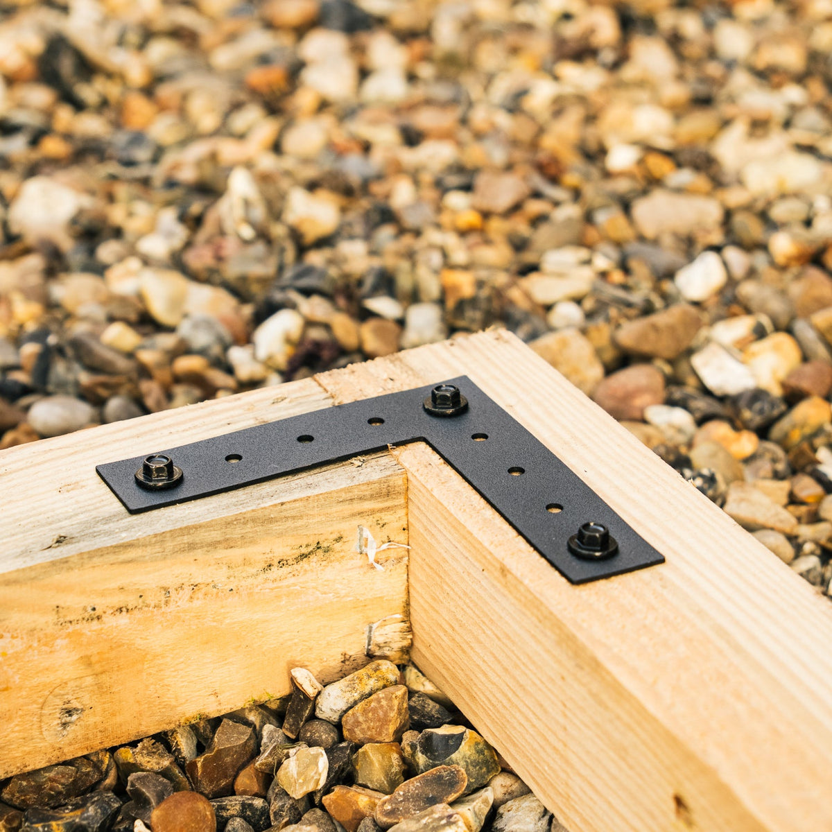 Universal CLS & Timber Bracket - Flat L-Bracket for 2-Way Corner Joins