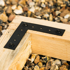 Universal CLS & Timber Bracket - Flat L-Bracket for 2-Way Corner Joins