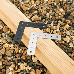 Universal CLS & Timber Bracket - Flat L-Bracket for 2-Way Corner Joins