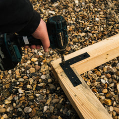 Universal CLS & Timber Bracket - Flat L-Bracket for 2-Way Corner Joins