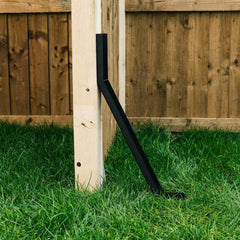 Slanted Fence Post Straightener Bracket & Ground Support Anchor