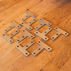 Universal CLS & Timber Bracket - 60 x 60mm Flat T-Plate Mending Bracket (Pack of 10)