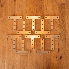 Universal CLS & Timber Bracket - 80 x 80mm Flat T-Plate Mending Bracket (Pack of 10)