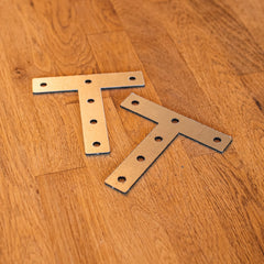 Universal CLS & Timber Bracket - 100 x 100mm Flat T-Plate Mending Bracket (Pack of 10)