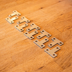 Universal CLS & Timber Bracket - 40 x 40mm Flat T-Plate Mending Bracket (Pack of 10)