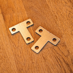 Universal CLS & Timber Bracket - 40 x 40mm Flat T-Plate Mending Bracket (Pack of 10)